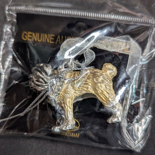 Genuine austrian crystal pug - genuine,